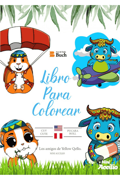 LIBROS PARA COLOREAR. LOS AMIGOS DE YELLOW QELLO